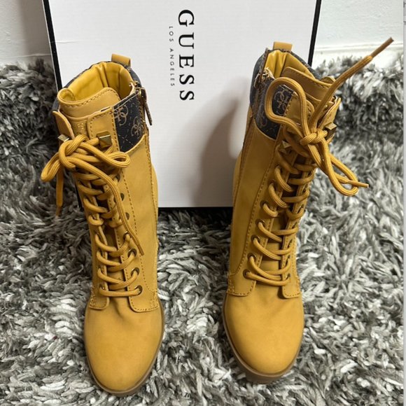Guess Shoes - Guess Tan High Heel Boots - Elevate Your Style with Elegance size 9